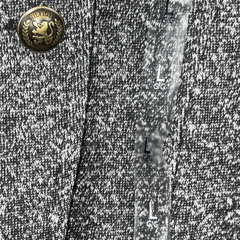NWT Tommy Hilfiger tweed open front band jacket size large - Picture 12 of 15